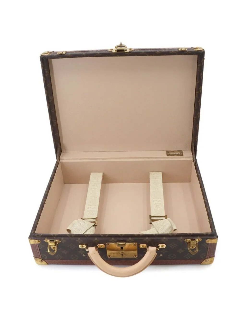 Louis Vuitton Monogram Coteville 45 Trunk Case Business Bag Brown